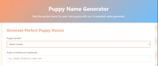 Puppy Name Generator gallery image