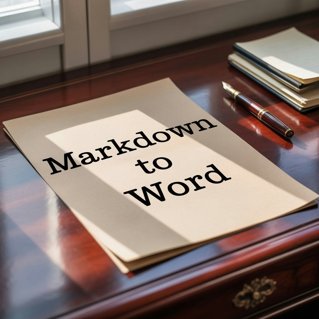 Markdown to Word Con... logo