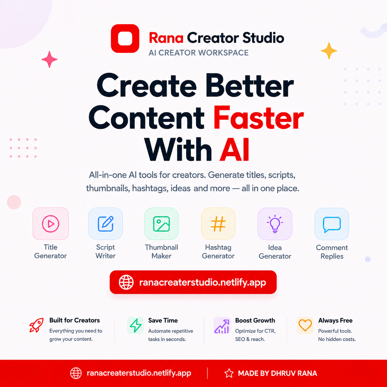 Rana Creator Studio