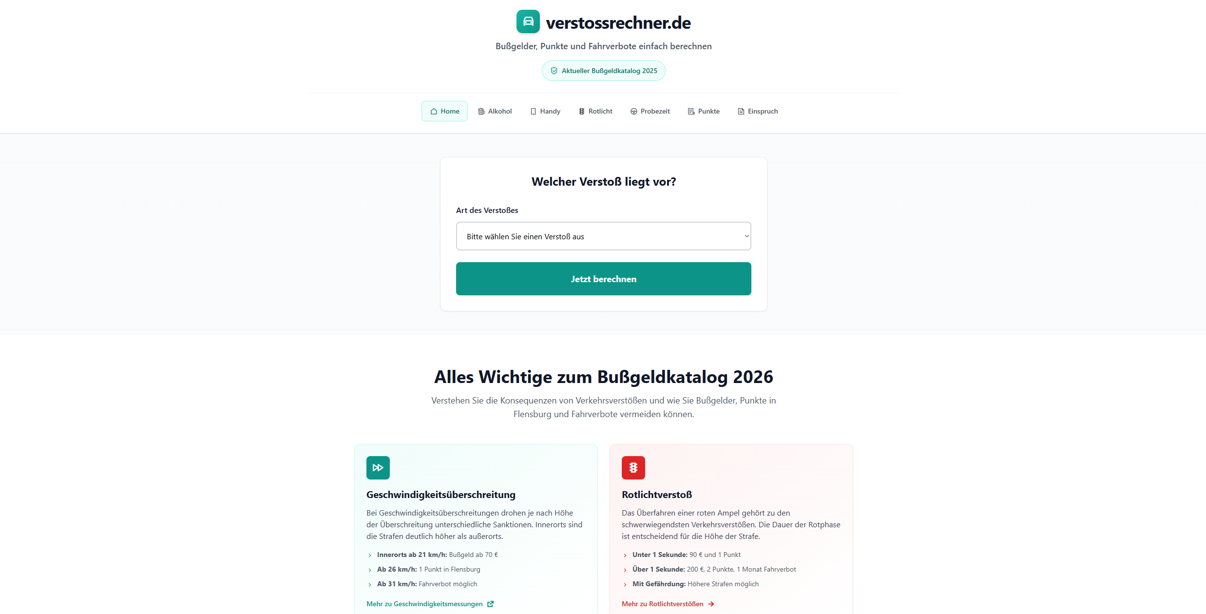 Bußgeldrechner 2026 gallery image