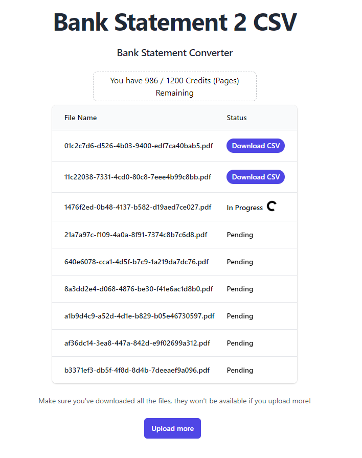 은행 성명서 2 CSV - PDF 은행 명세서를 CSV 파일로 쉽게 전환합니다 미디어 3
