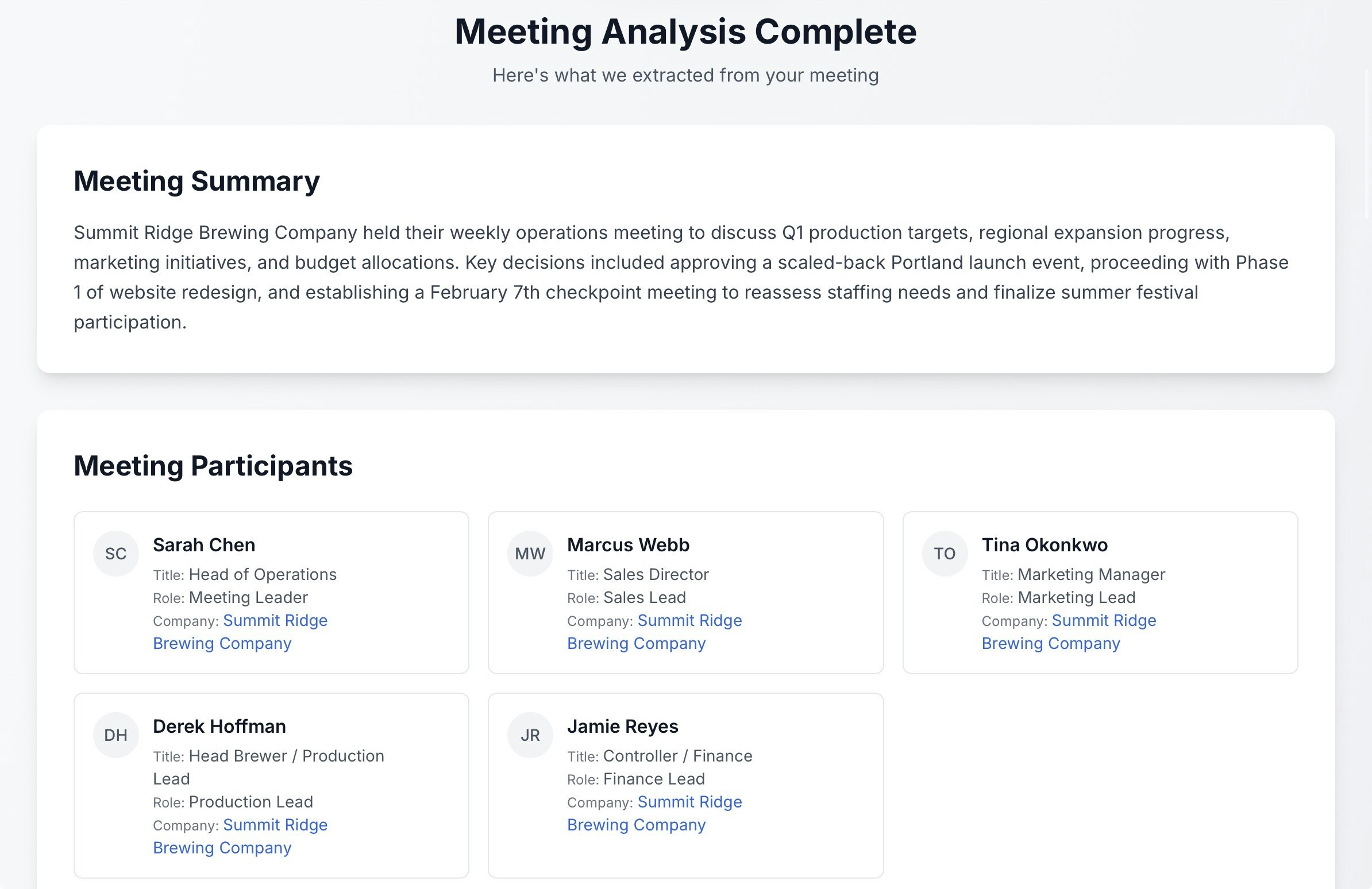 MeetingMind gallery image