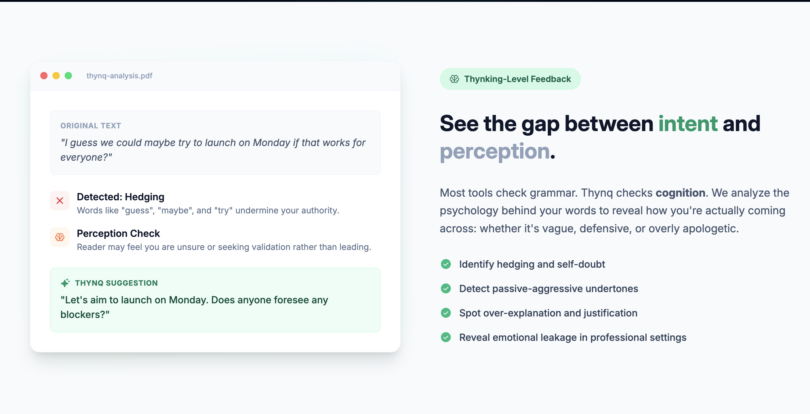 Thynq: Communication fitness tracker gallery image