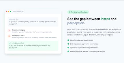 Thynq: Communication fitness tracker gallery image