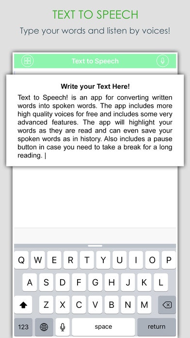 Text to Voice-Talk | iOS gallery image