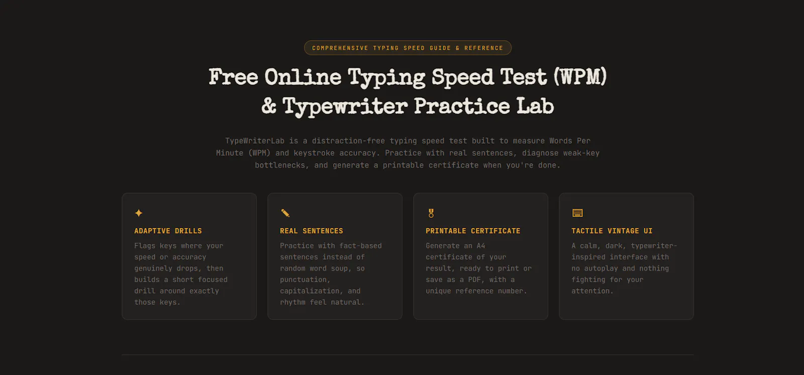 TypeWriterLab — Typing Test screenshot 5