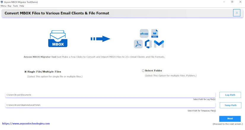 Aryson Evolution to Outlook Converter gallery image