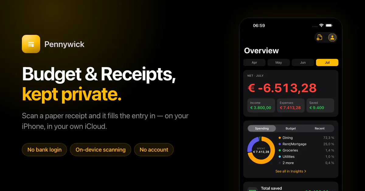 Pennywick: Budget & Receipts gallery image