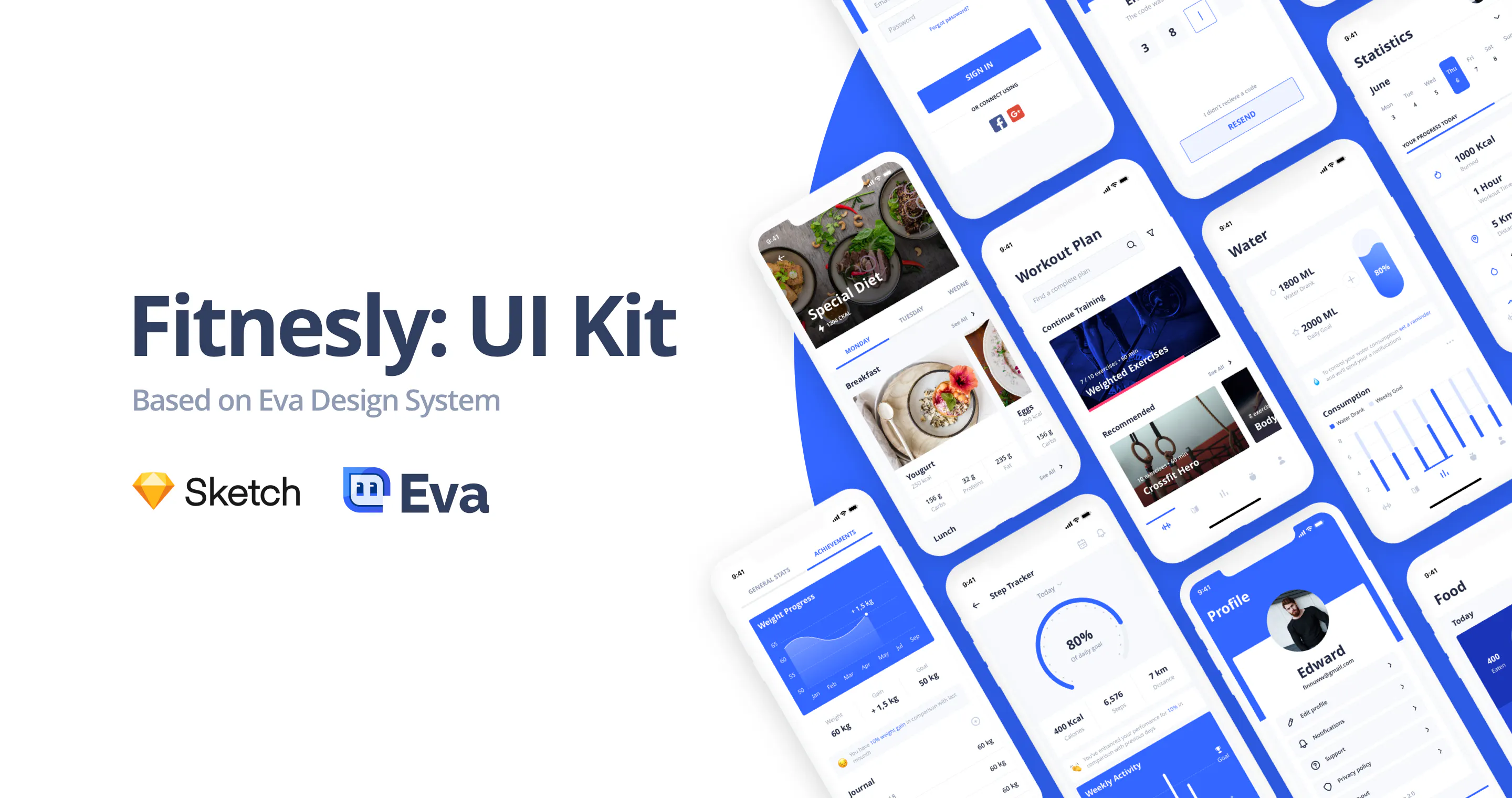 Fitnesly Fitness Ui Kit Based On Eva Design System