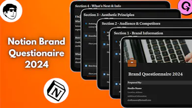 Notion Brand Questionnaire Template gallery image
