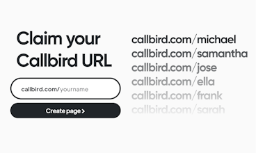 Callbird - 潜在的なクライアントとの即時ミーティング、ワンクリック接続