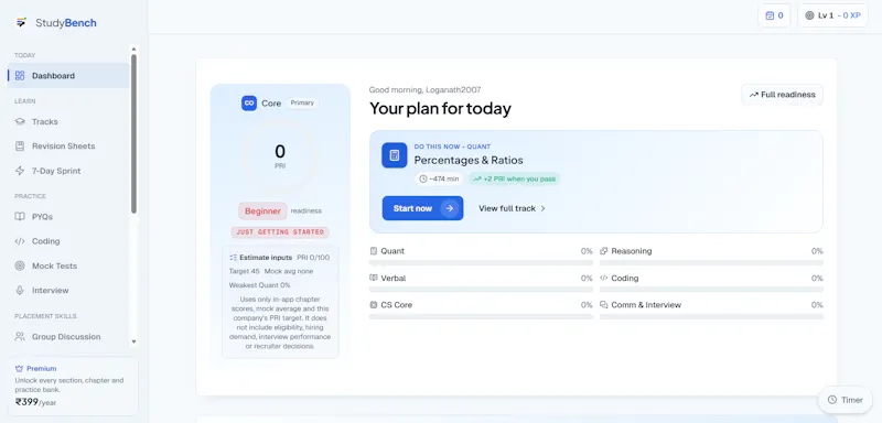 StudyBench screenshot 2