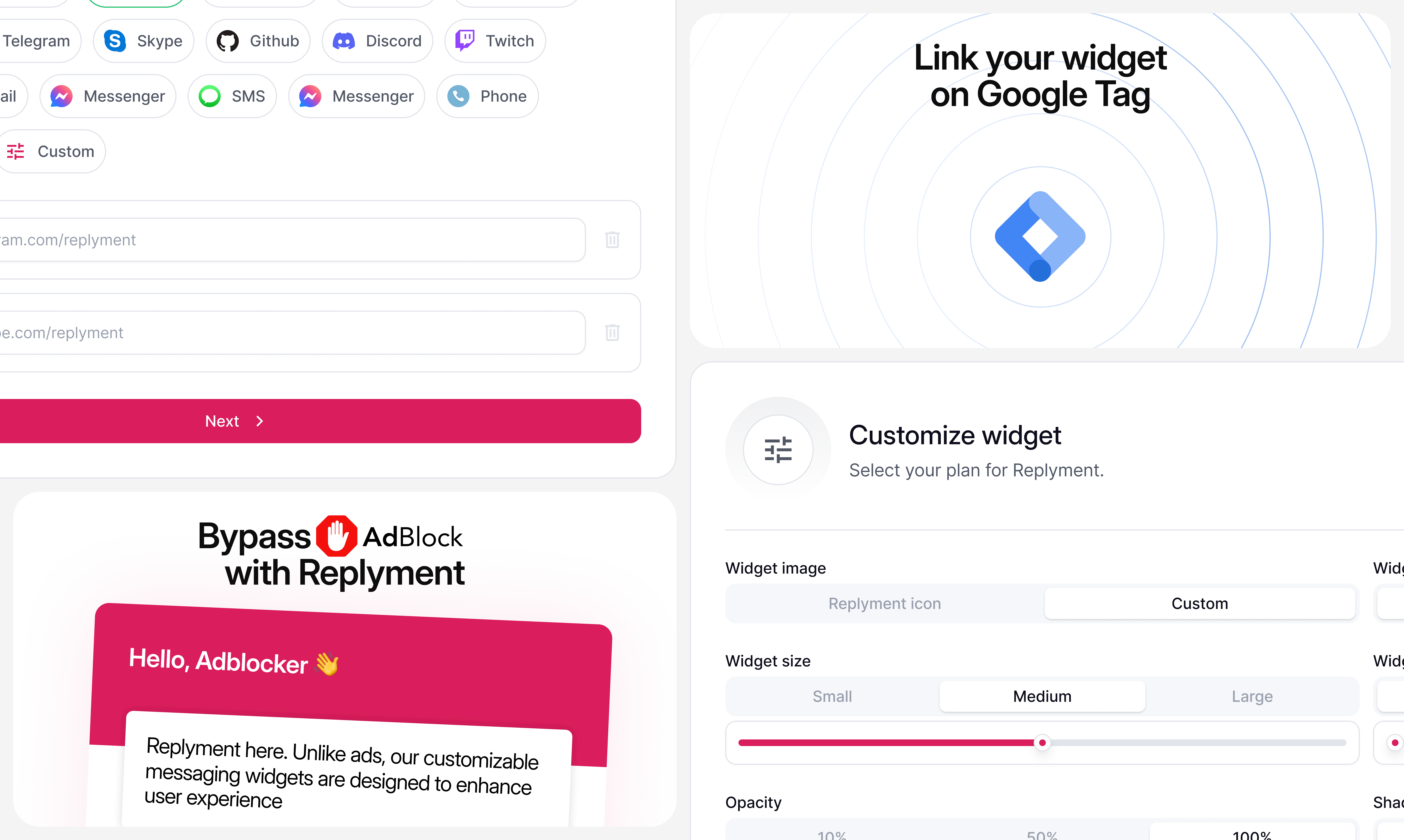 Media Balasan - Meningkatkan penukaran dengan widget pemesejan yang sangat disesuaikan 3