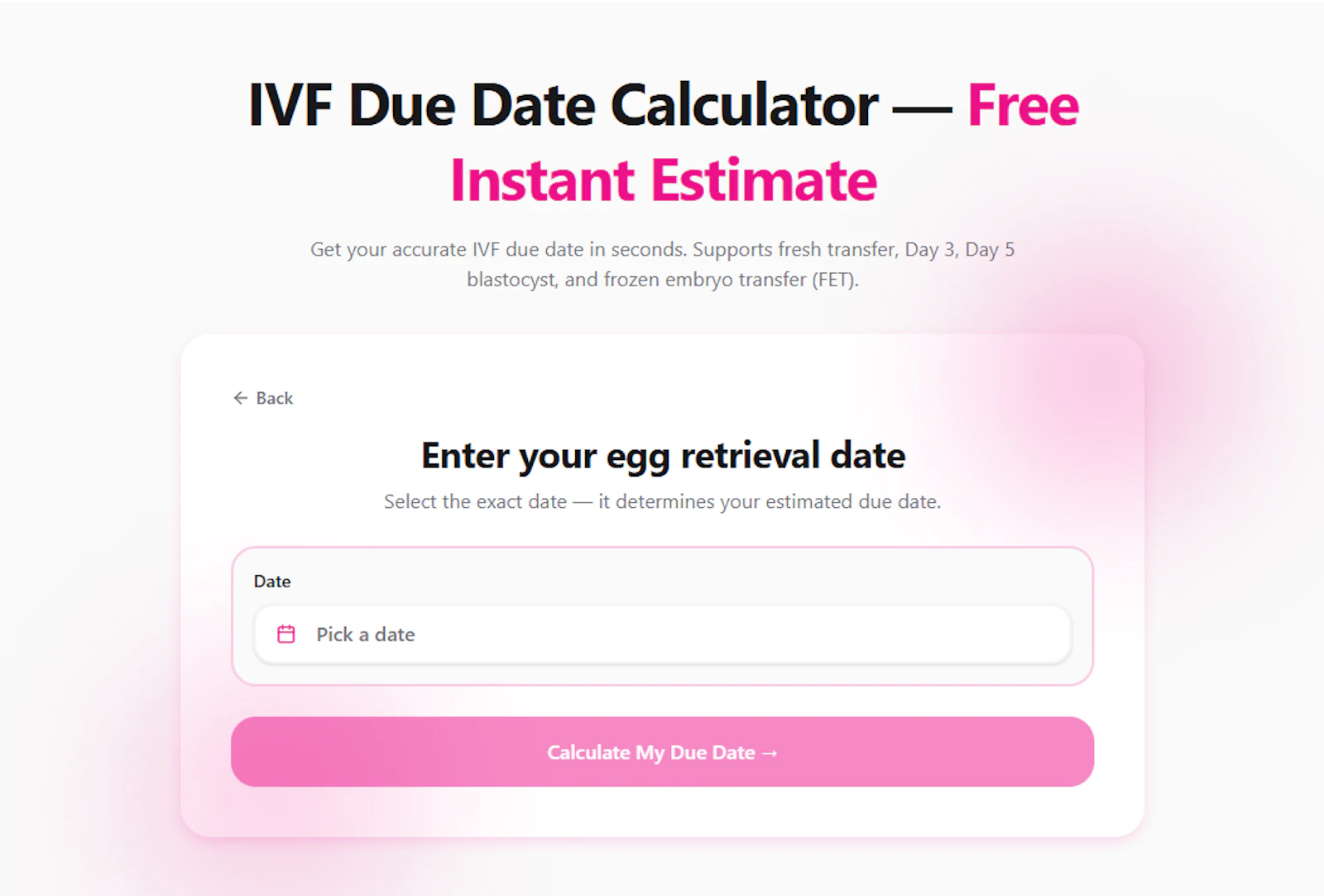 IVF Calculator India screenshot 3