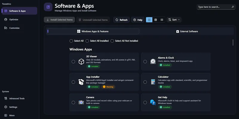Tweakivo screenshot 2