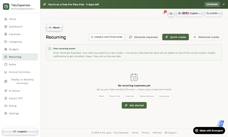 Tidy Expenses screenshot 6