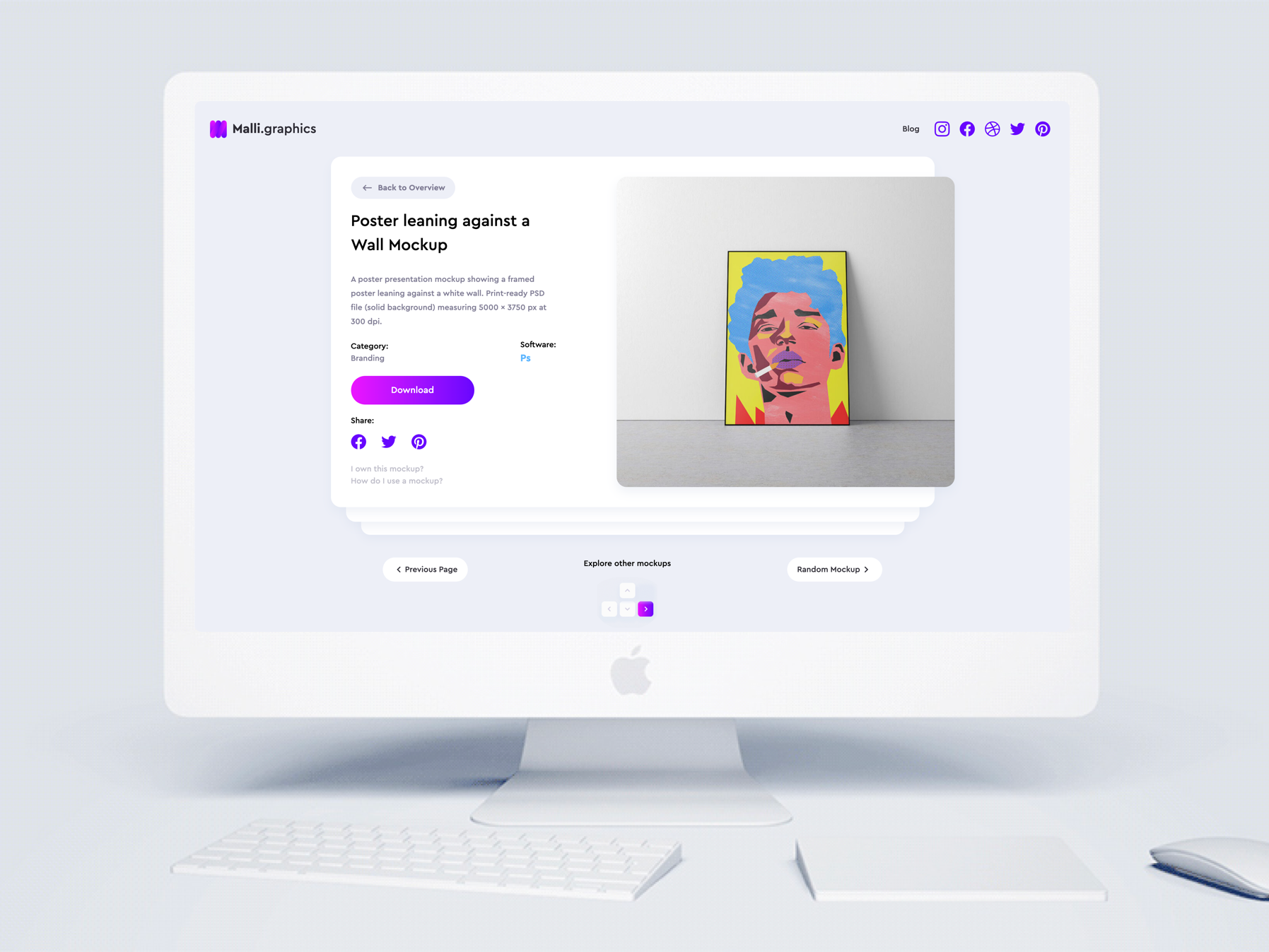 Malli - Free Handpicked Mockups gallery image