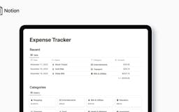 Notion Expense Tracker media 1