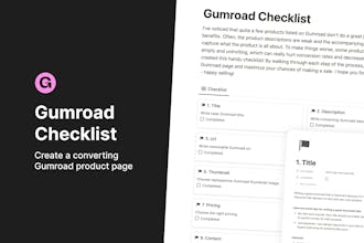 Gumroad Checklist gallery image