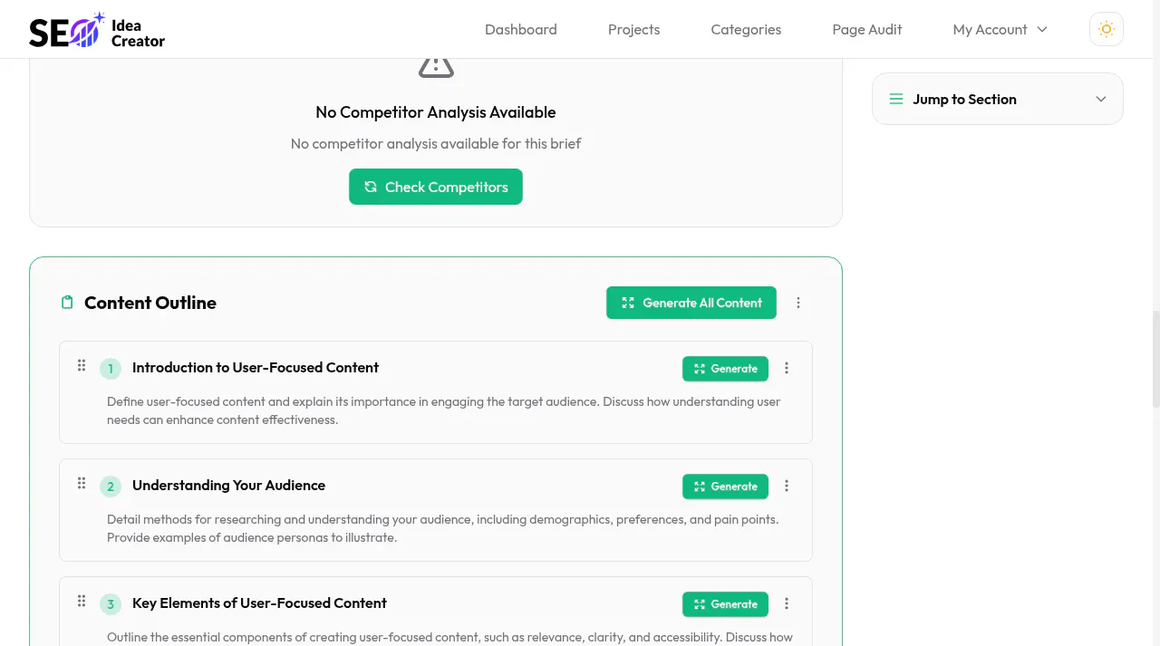 SEO Idea Creator gallery image