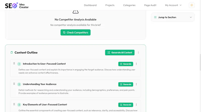 SEO Idea Creator screenshot 3