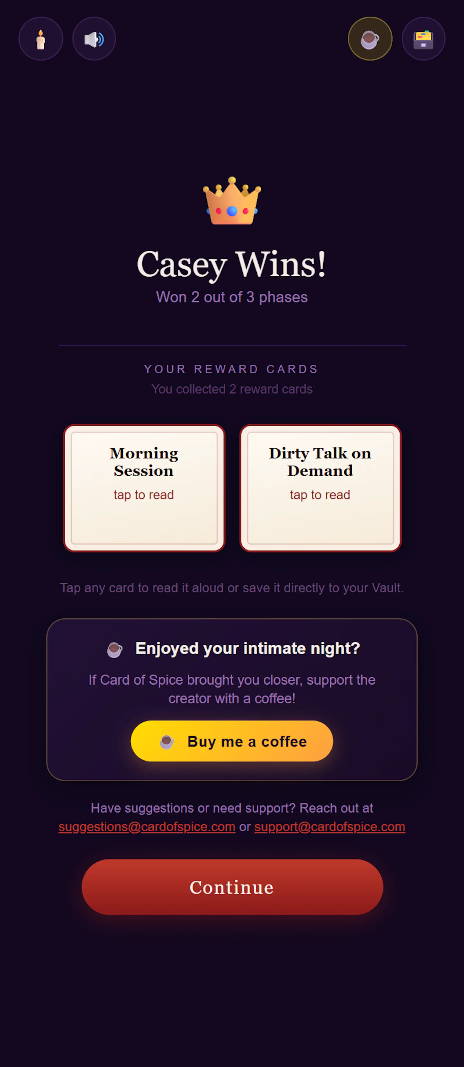 Cards of Spice - Adult Couples Card Game screenshot 11