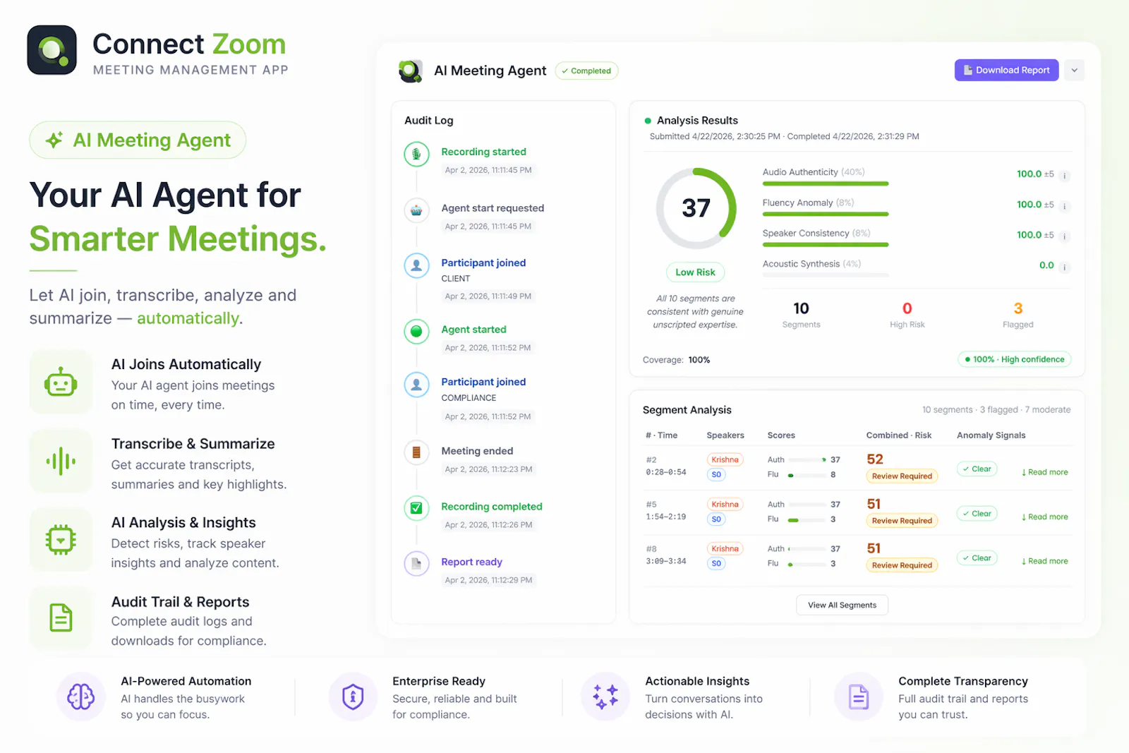 Connect Zoom - AI Meeting App screenshot 3