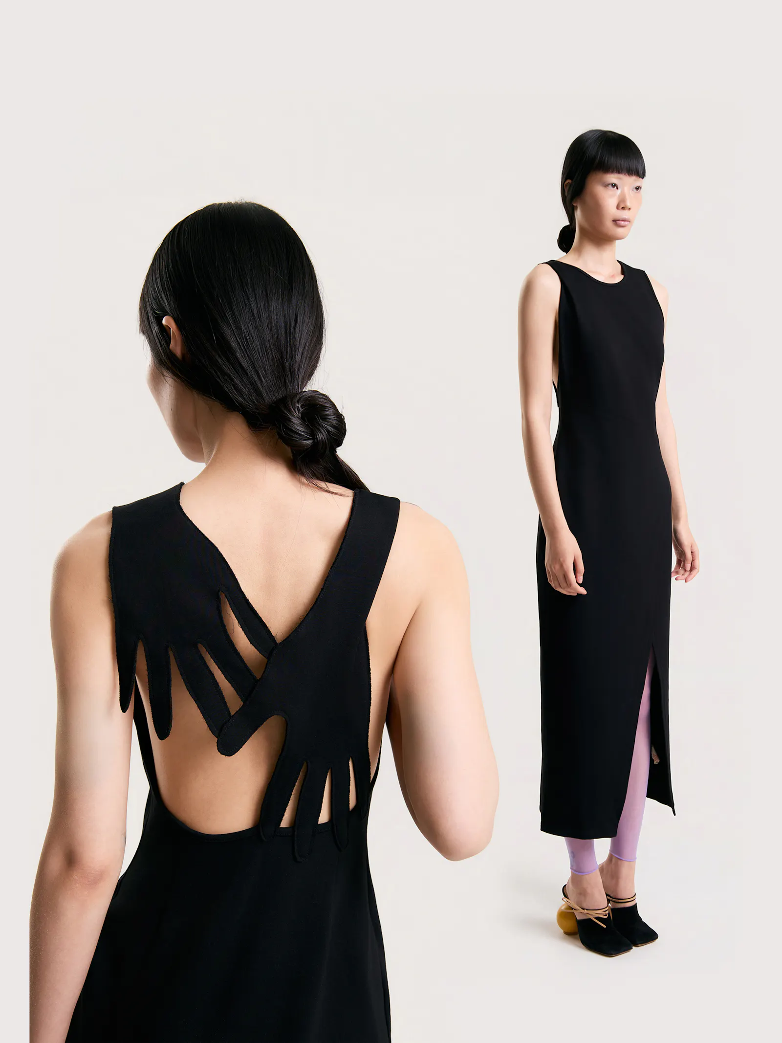 Interlock Open-Back Midi Dress screenshot 2