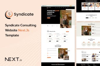 Consultancy Website Template Next.js gallery image