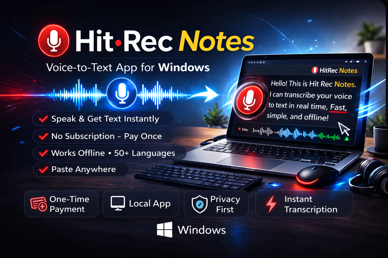 Hit Rec Notes 项目横幅