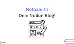 NoCode.fit - German Notion Blog image