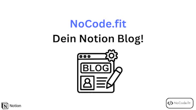 NoCode.fit - German Notion Blog gallery image
