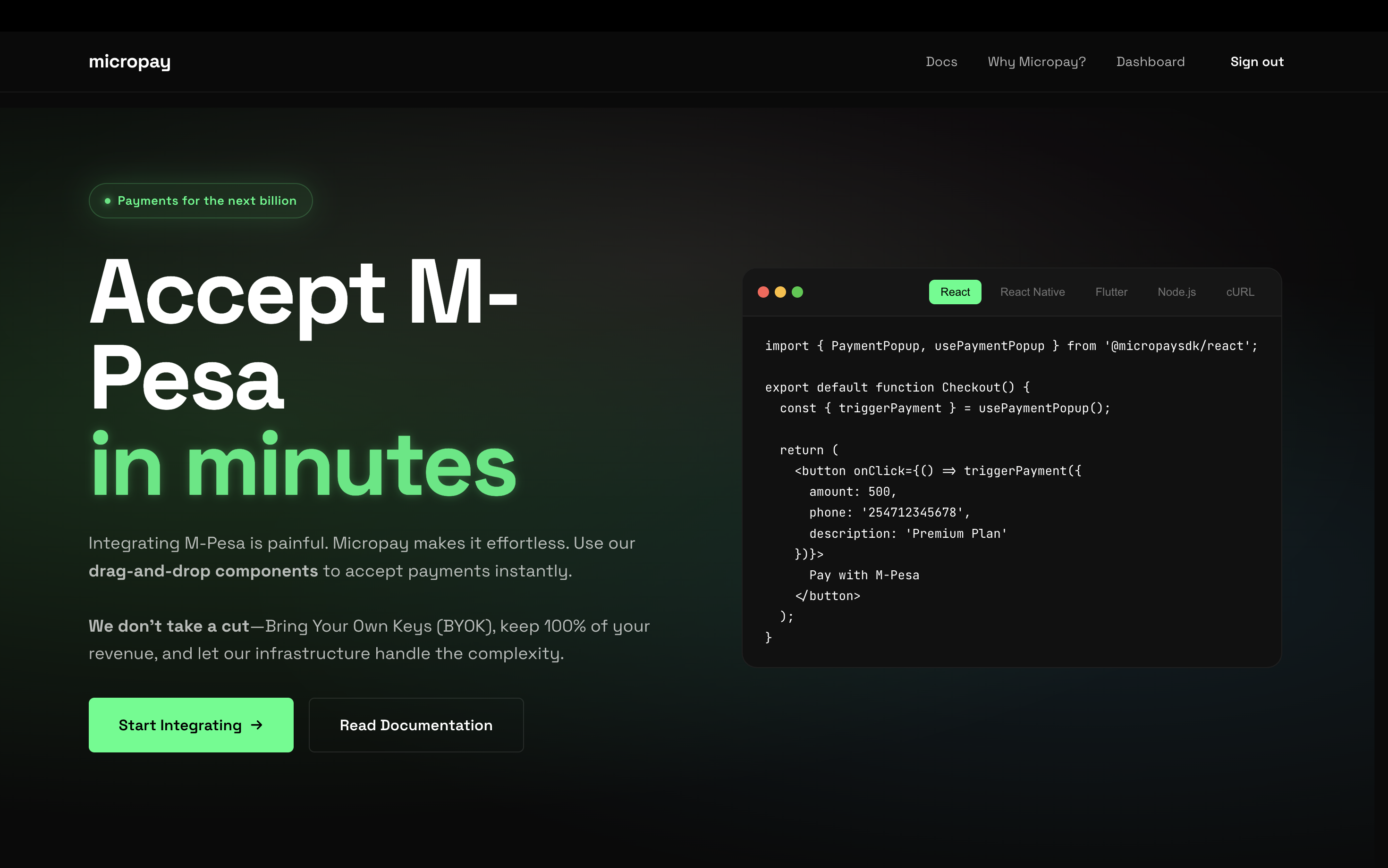 Micropay - Screenshot 4 showing product features and functionality