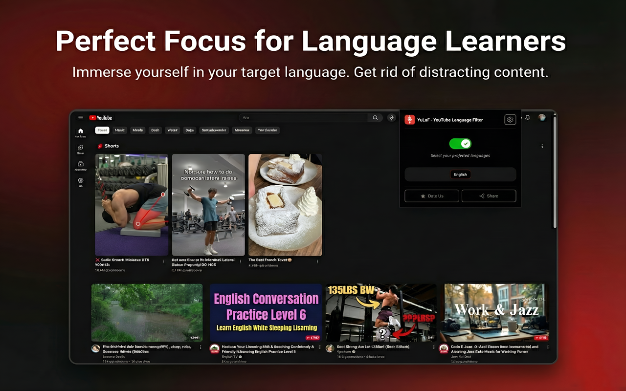 YuLaF - YouTube Language Filter gallery image