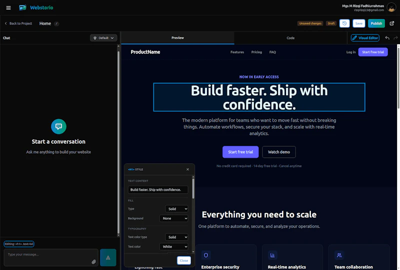 Webstorio screenshot 4