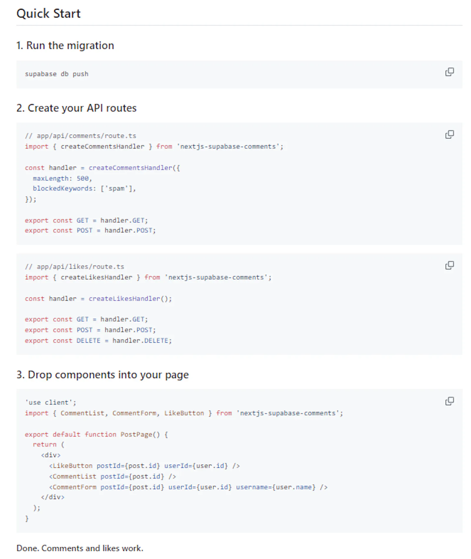 nextjs-supabase-comments screenshot 3