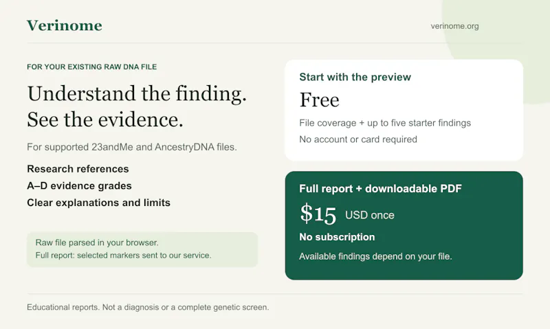 Verinome screenshot 1