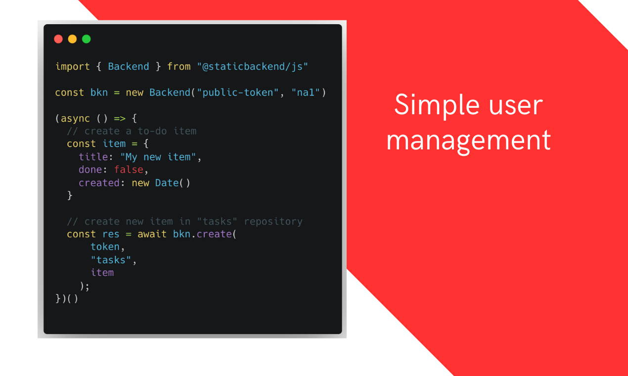 Staticbackend - Web uygulamaları oluşturmak için düşük kod kendi kendine barındırılan arka uç API medya 2