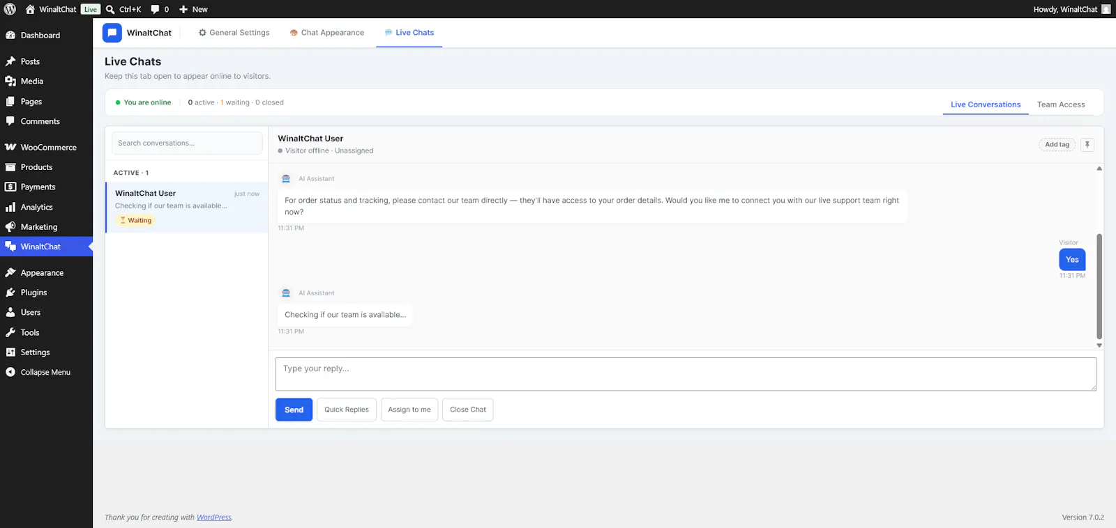 WinaltChat screenshot 4