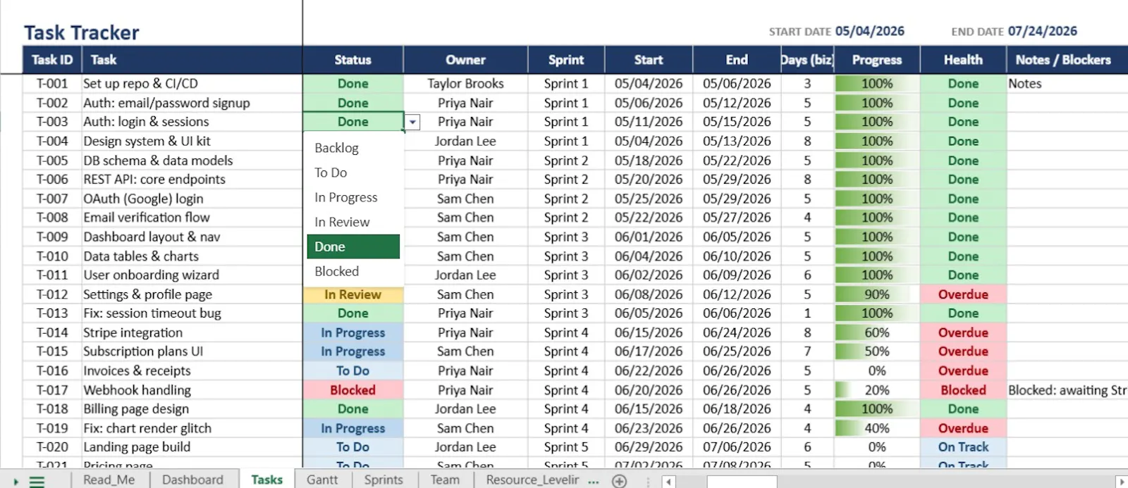 SheetSprint screenshot 5