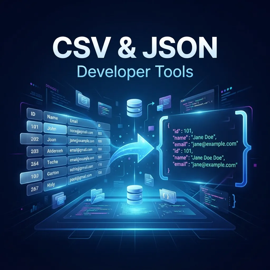 CSV & JSON Developer Tools