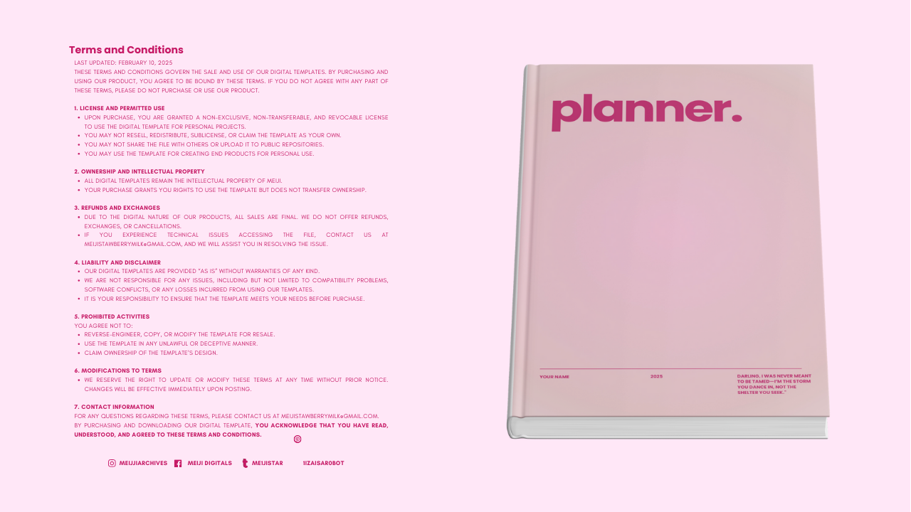 Pink Aesthetic Planner - 2025 Planner media 3
