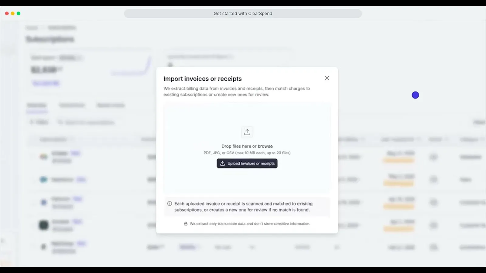 ClearSpend AI screenshot 1 (video preview)