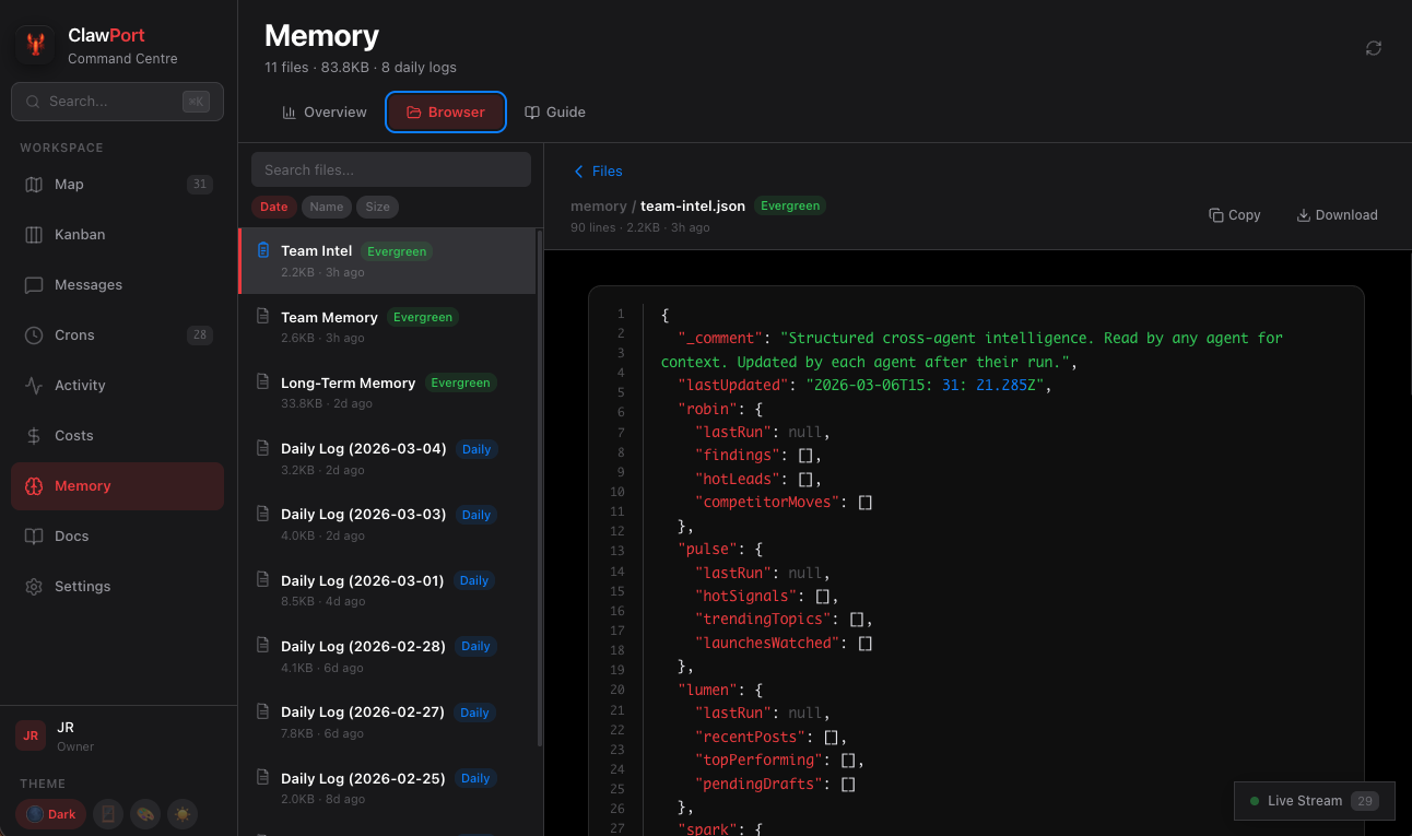 ClawPort gallery image