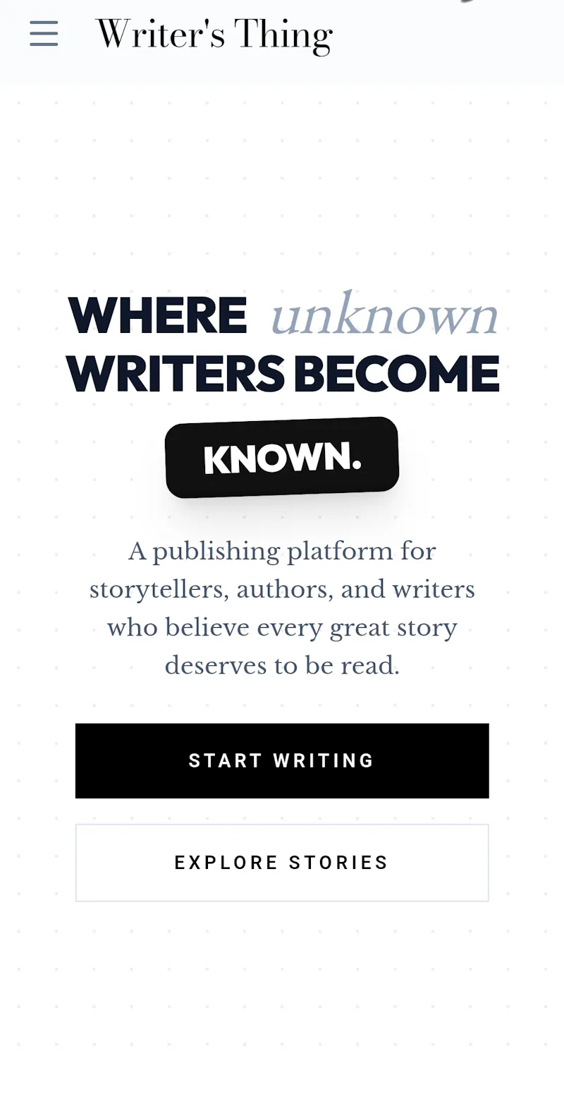 Writer's Thing screenshot 1