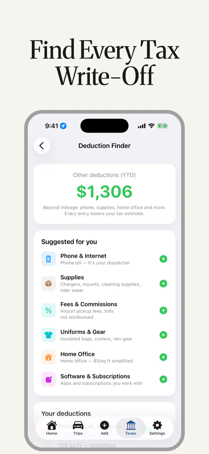 TaxMiles screenshot