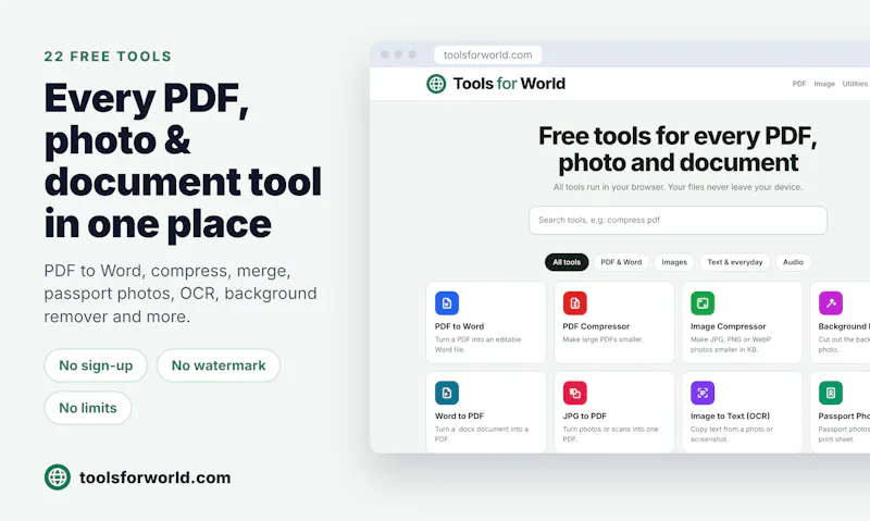 Tools for World screenshot 1