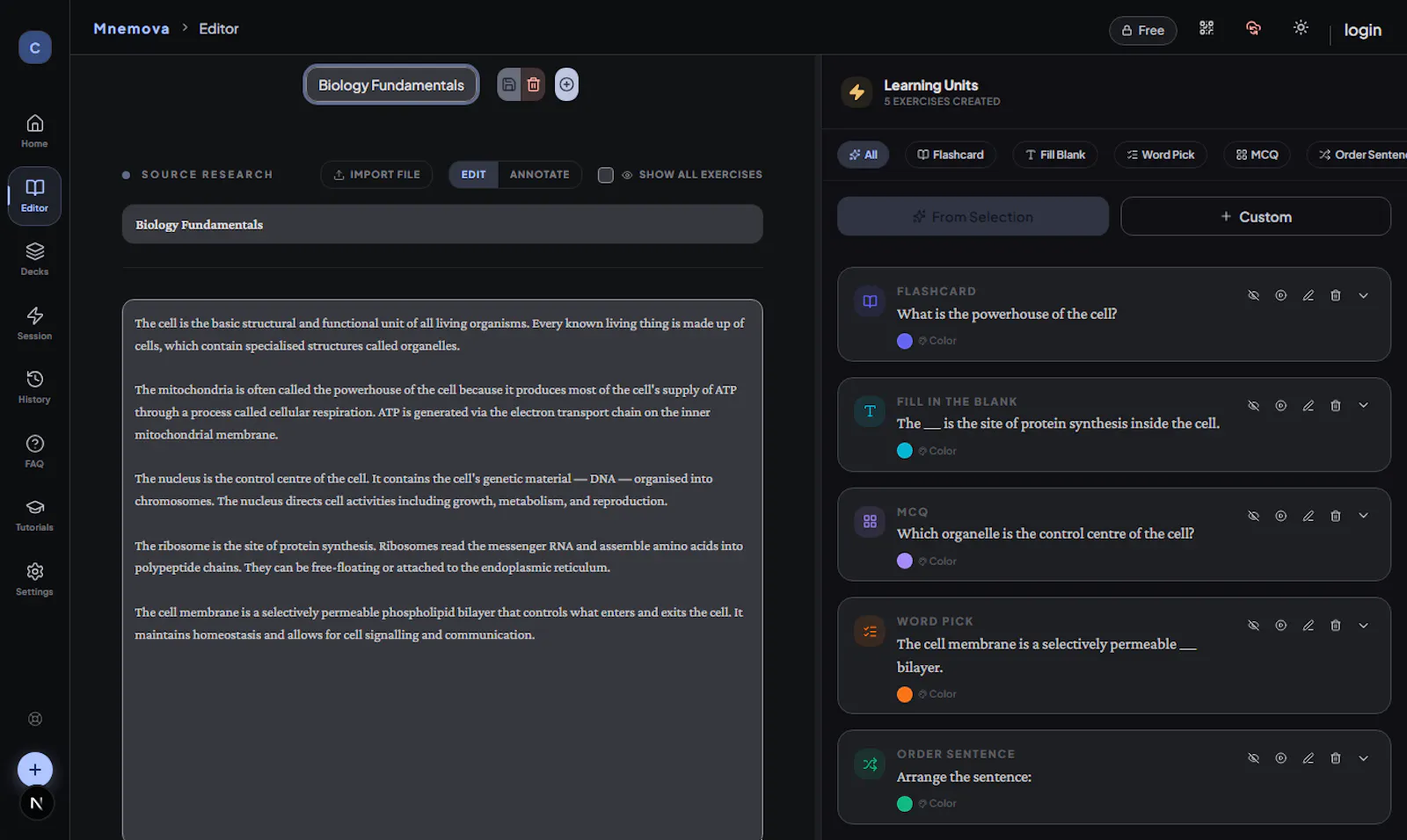 Mnemova screenshot 2
