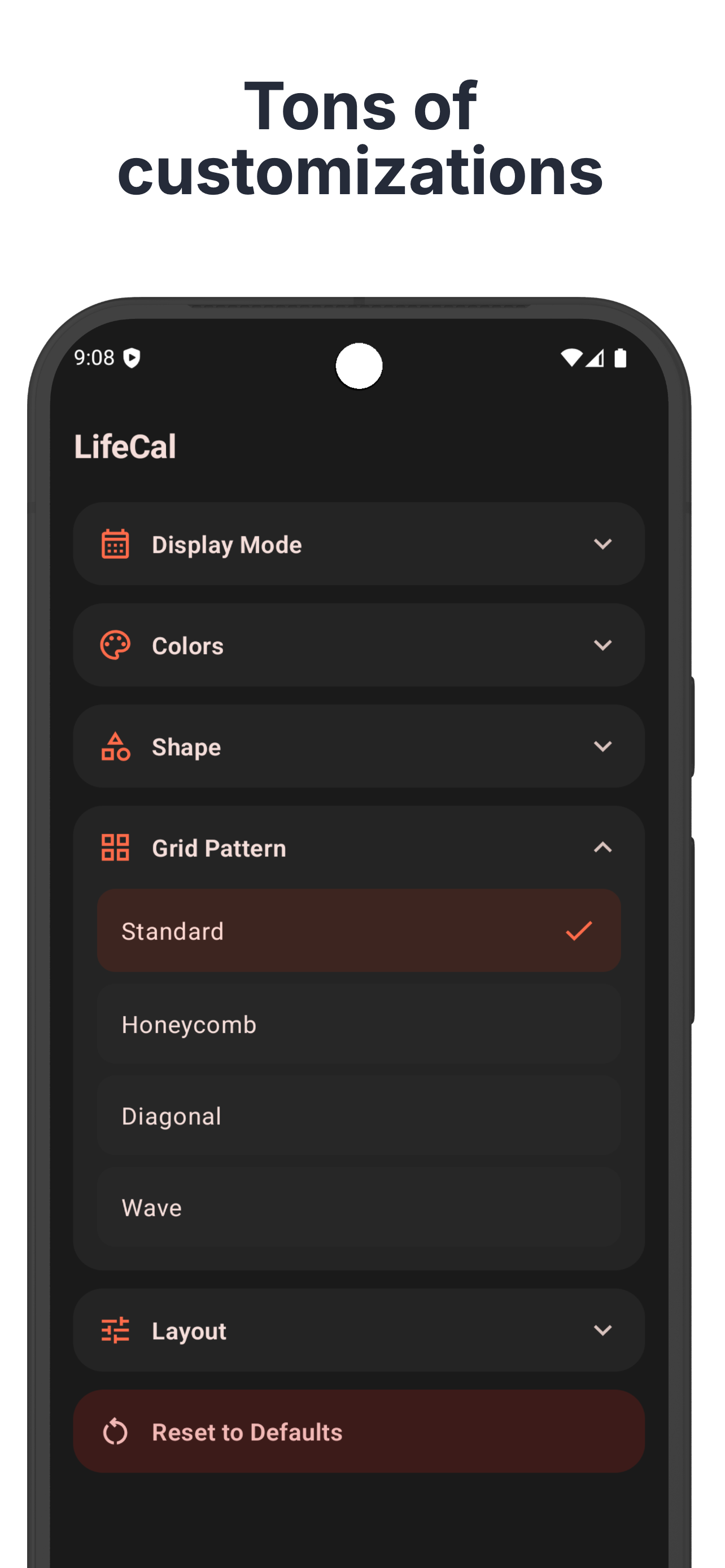LifeCal - Life Calendar Live Wallpaper gallery image