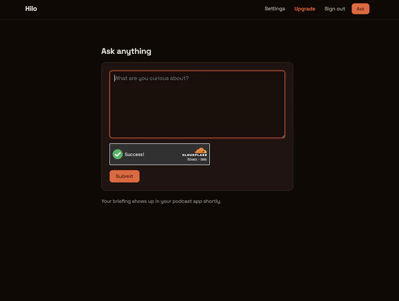 Hilo — Pull on the thread of an idea. screenshot 2